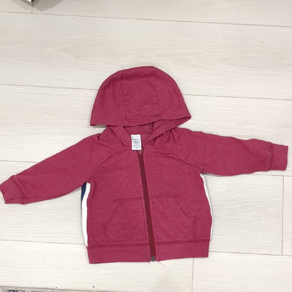 Maroon Zip-Up Hoodie